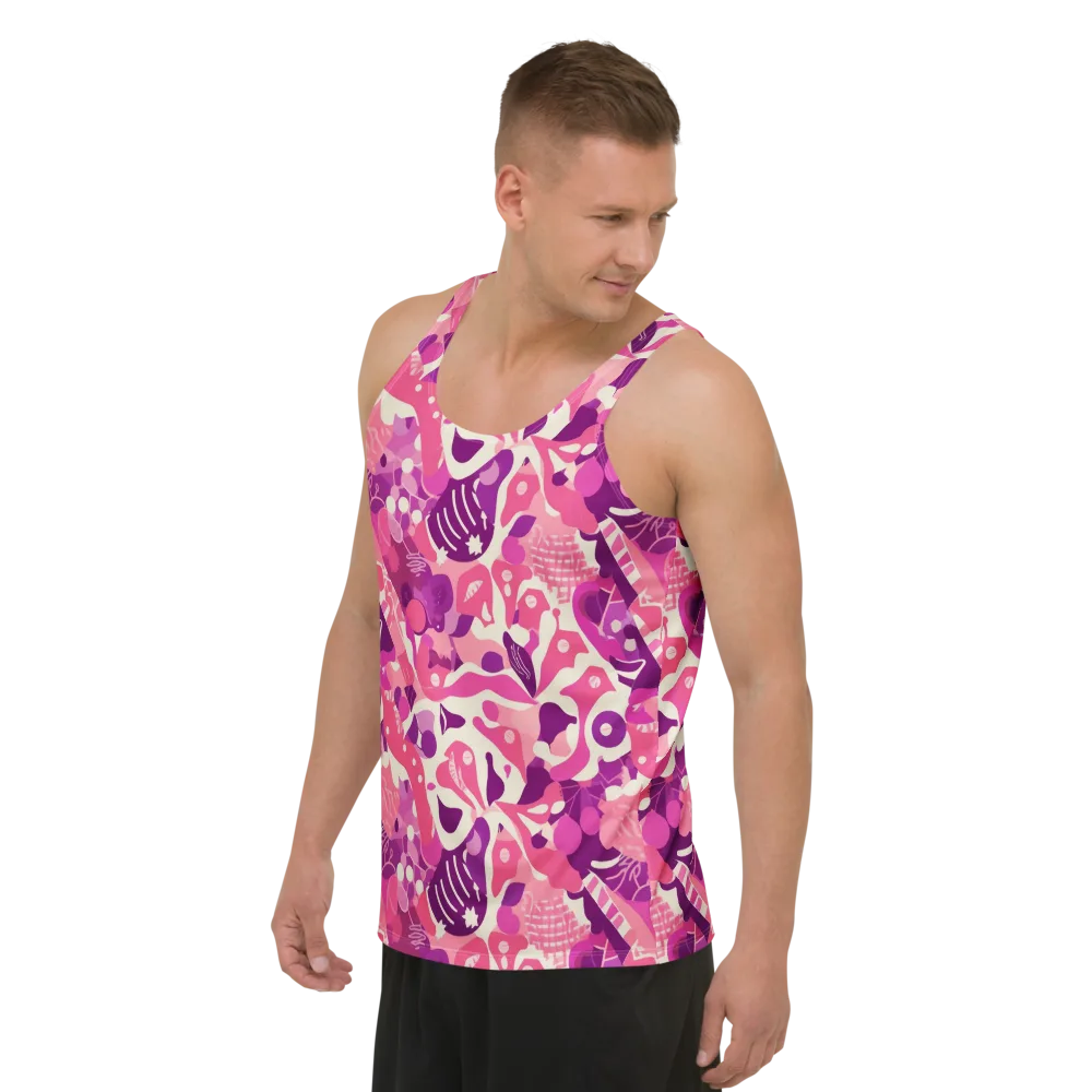 Pop Orchid on Men's Tank Top — Left Front