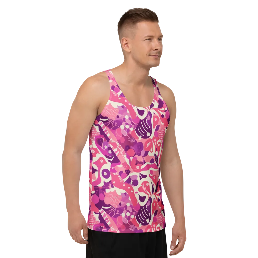 Pop Orchid on Men's Tank Top — Right Front