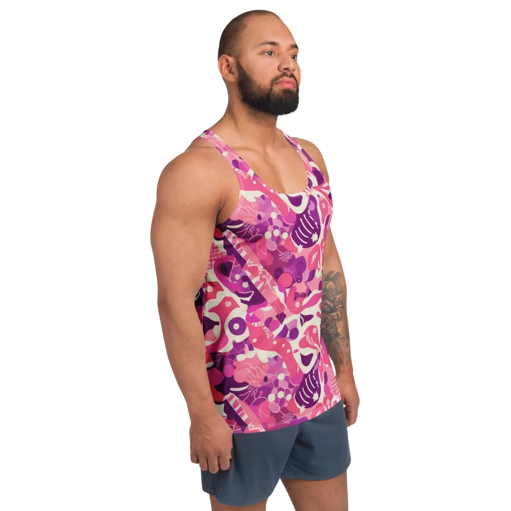 Pop Orchid on Men's Tank Top — Right Front