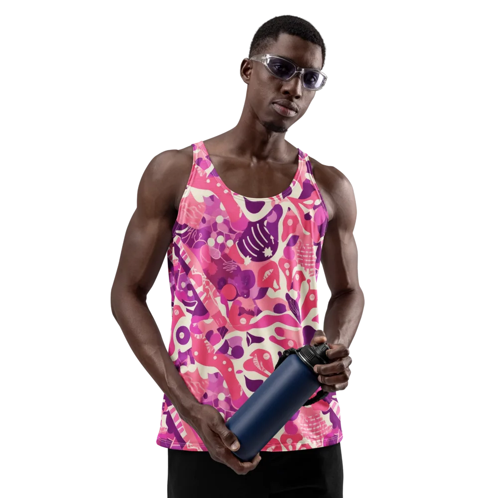 Pop Orchid on Men's Tank Top — Front
