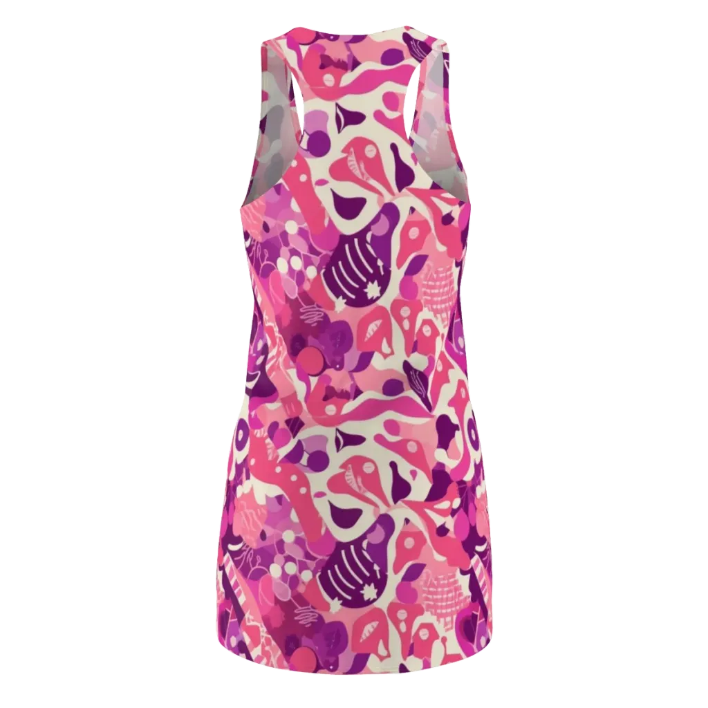 Pop Orchid on Racerback Dress — Back