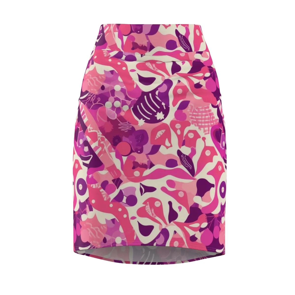 Pop Orchid on Pencil Skirt — Front