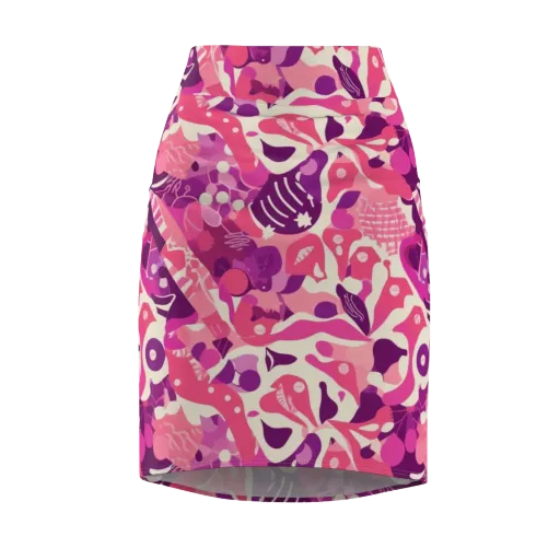 Pop Orchid on a Pencil Skirt