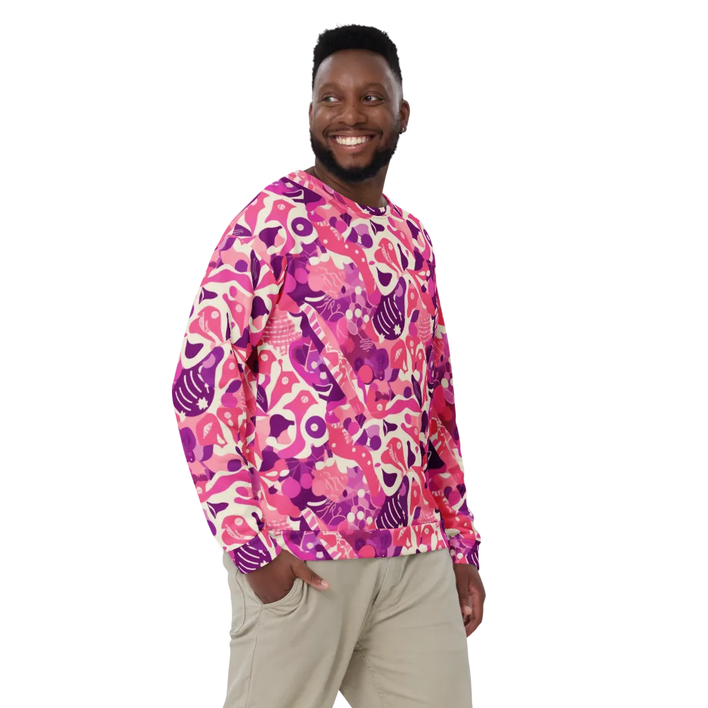 Pop Orchid on Sweatshirt — Front