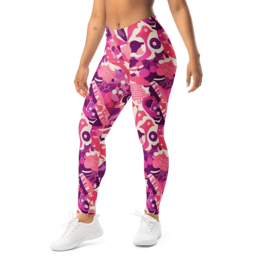 Pop Orchid on a Leggings