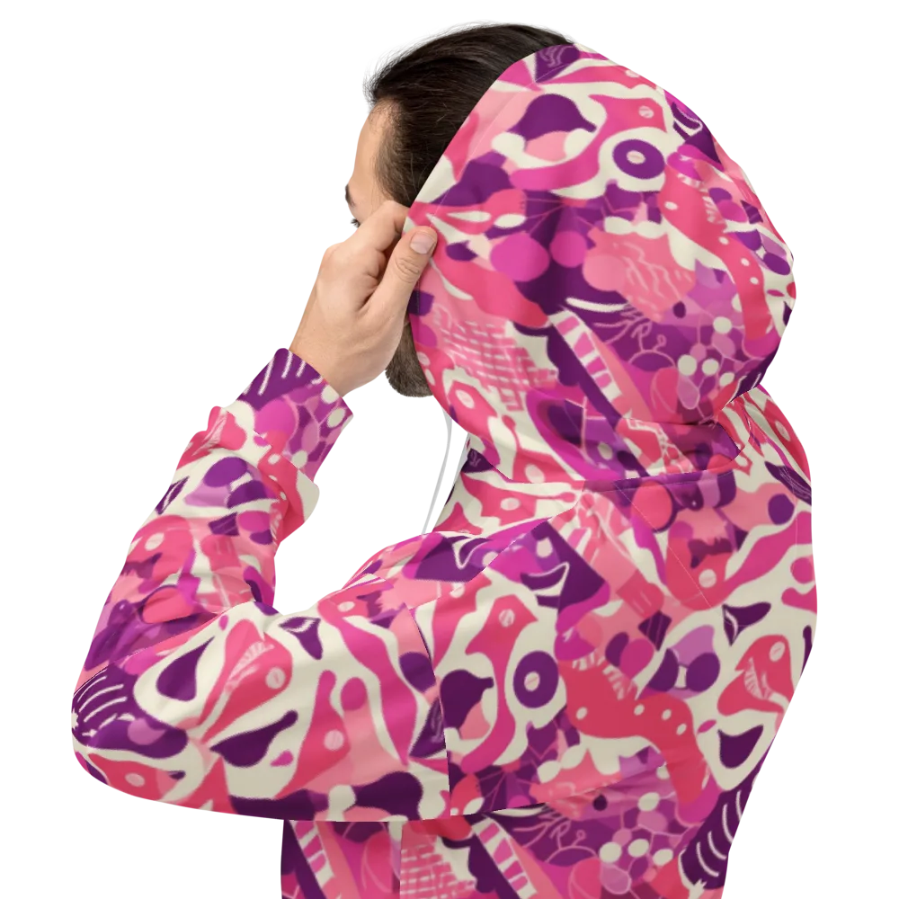 Pop Orchid on Hoodie — Back