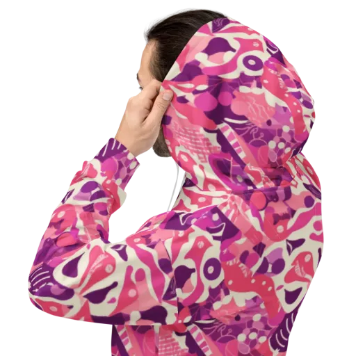 Pop Orchid on a Hoodie