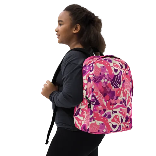 Pop Orchid on a Minimalist Backpack