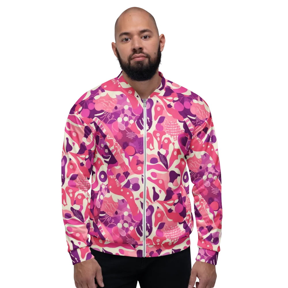 Pop Orchid on Bomber Jacket — Front