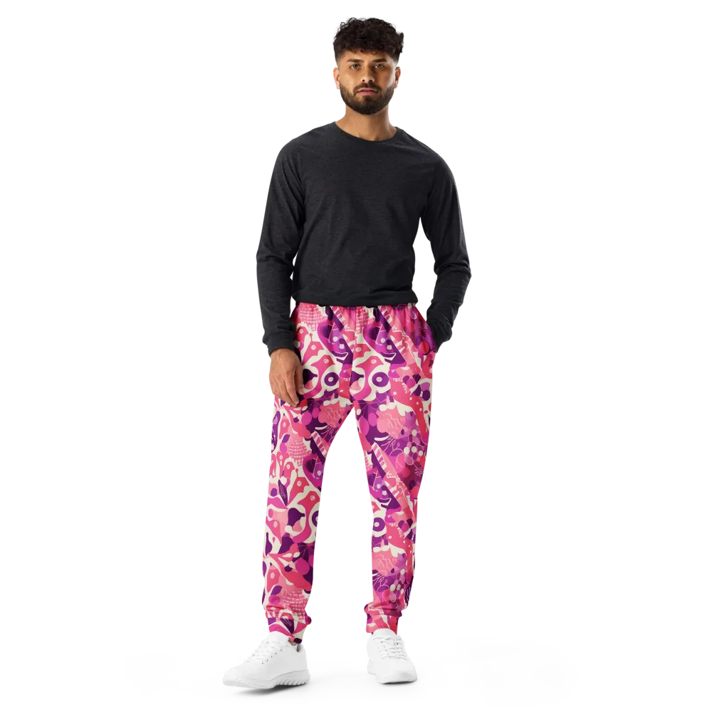 Pop Orchid on Men's Joggers — Front