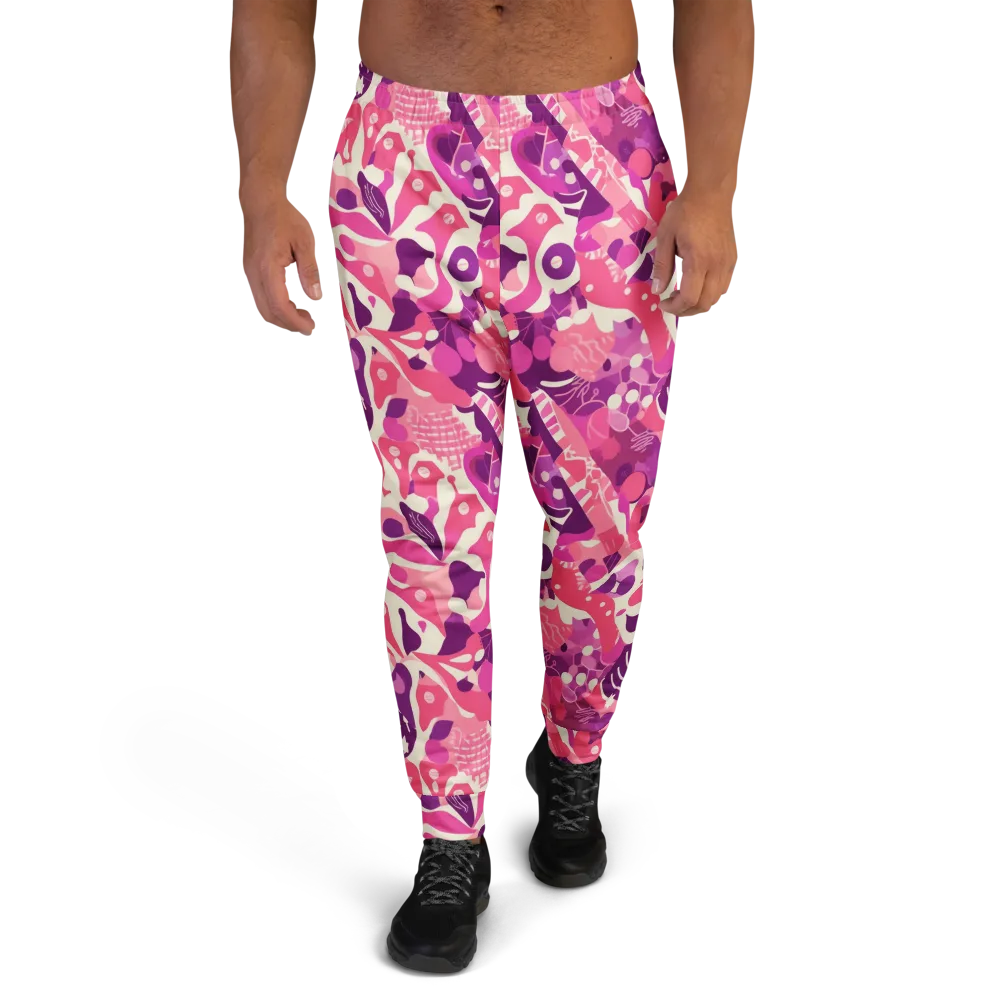 Pop Orchid on Men's Joggers — Front