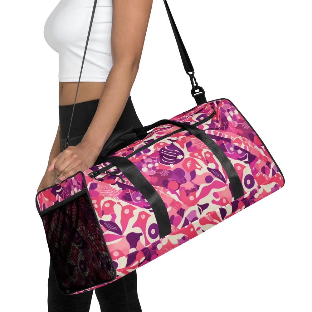 Pop Orchid on Duffle Bag — Front