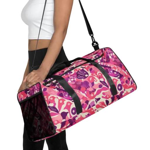 Pop Orchid on a Duffle Bag