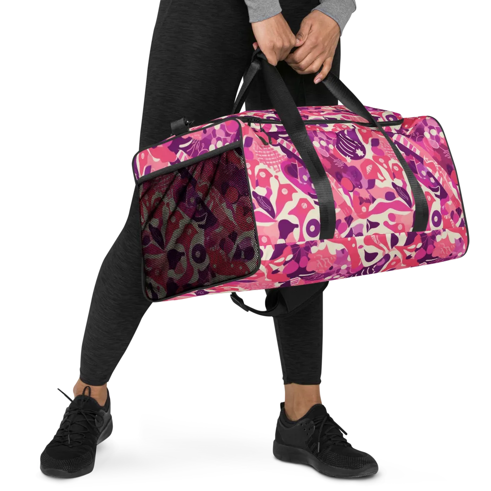Pop Orchid on Duffle Bag — Right Front