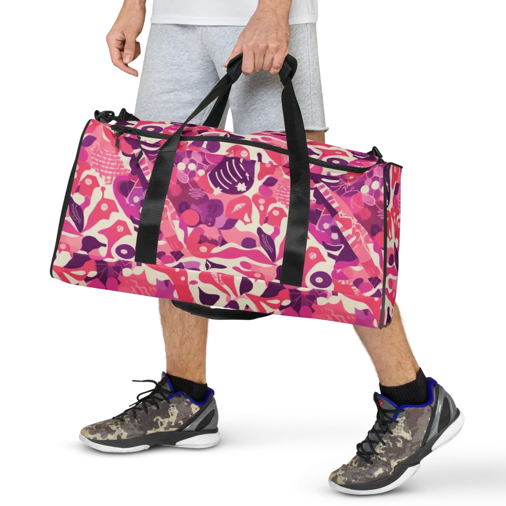 Pop Orchid on Duffle Bag — Front