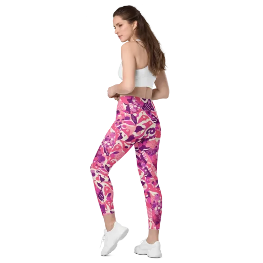 Pop Orchid on a Leggings with Pockets