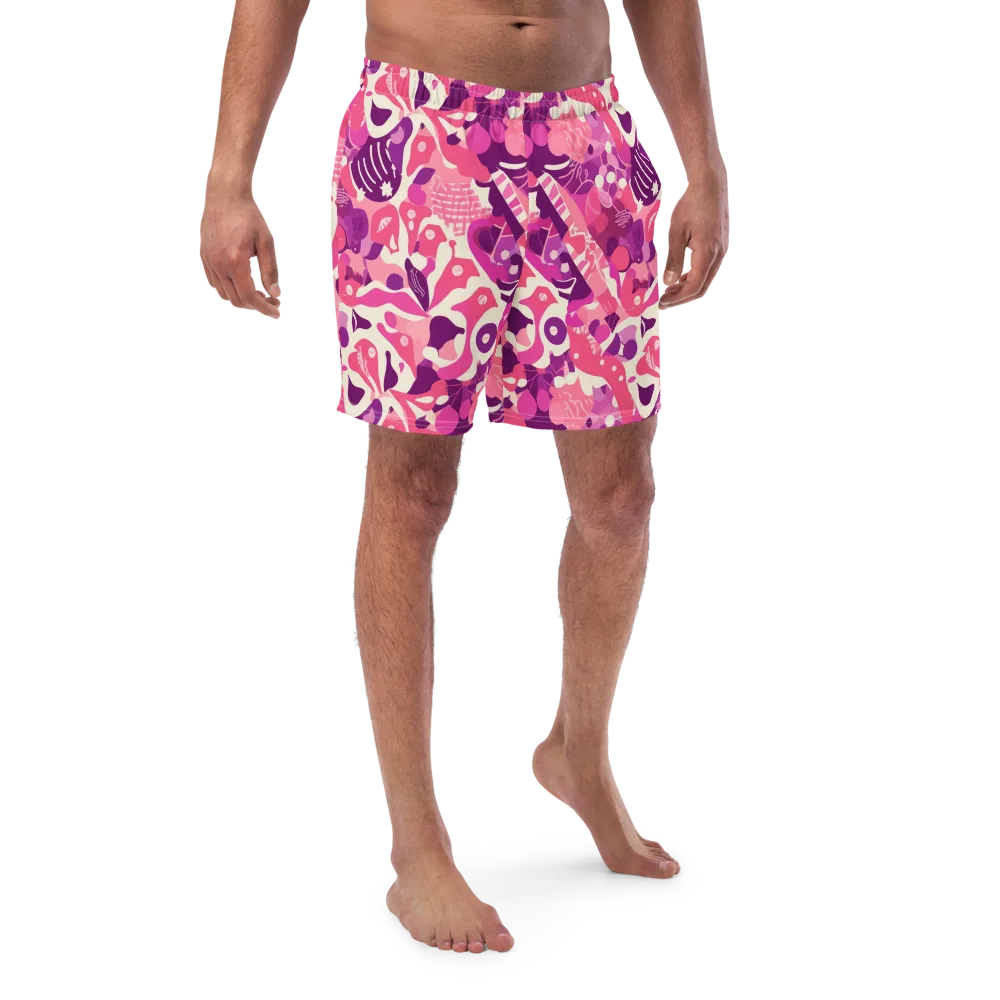 Pop Orchid on Swim Trunks — Front