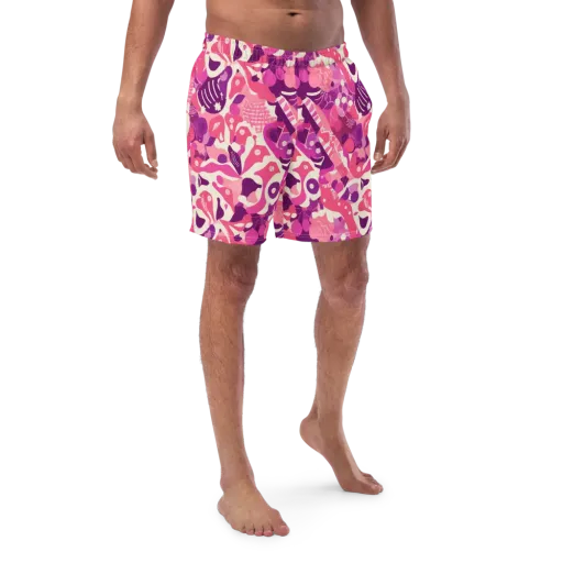 Pop Orchid on a Swim Trunks