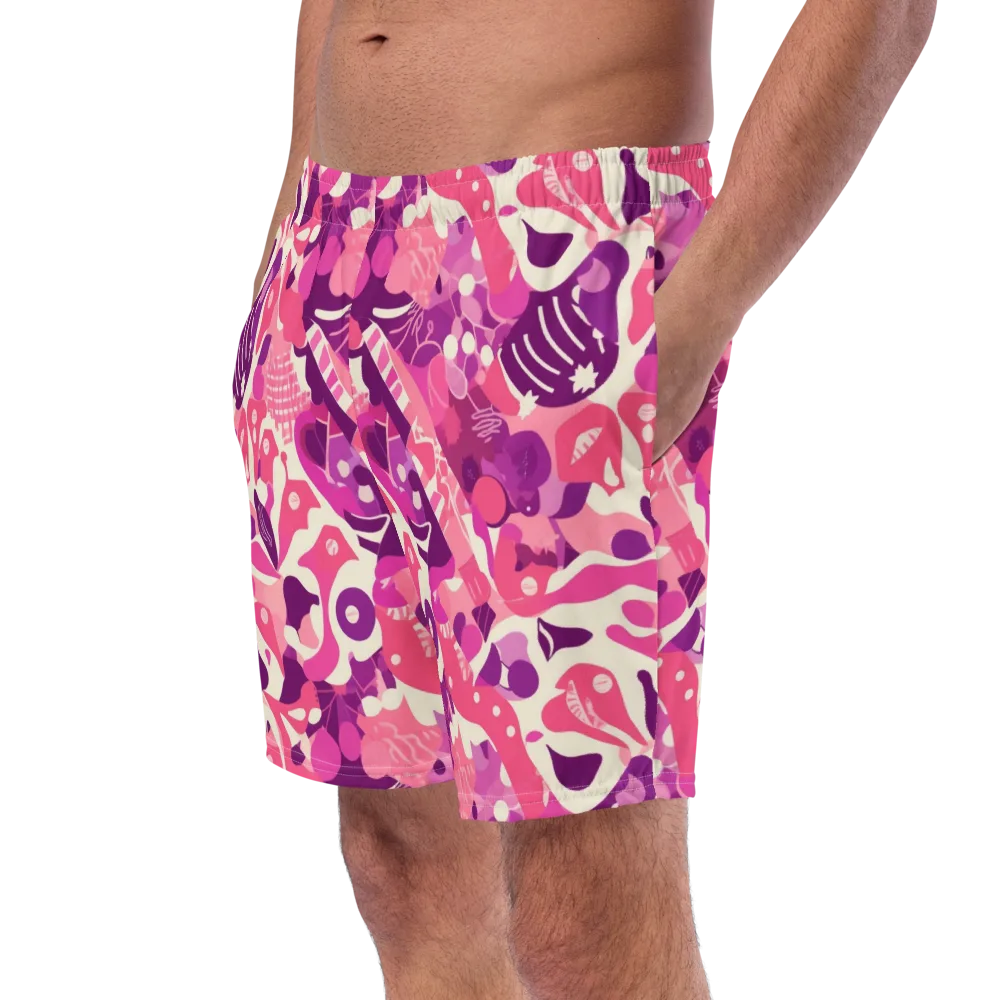 Pop Orchid on Swim Trunks — Left Front