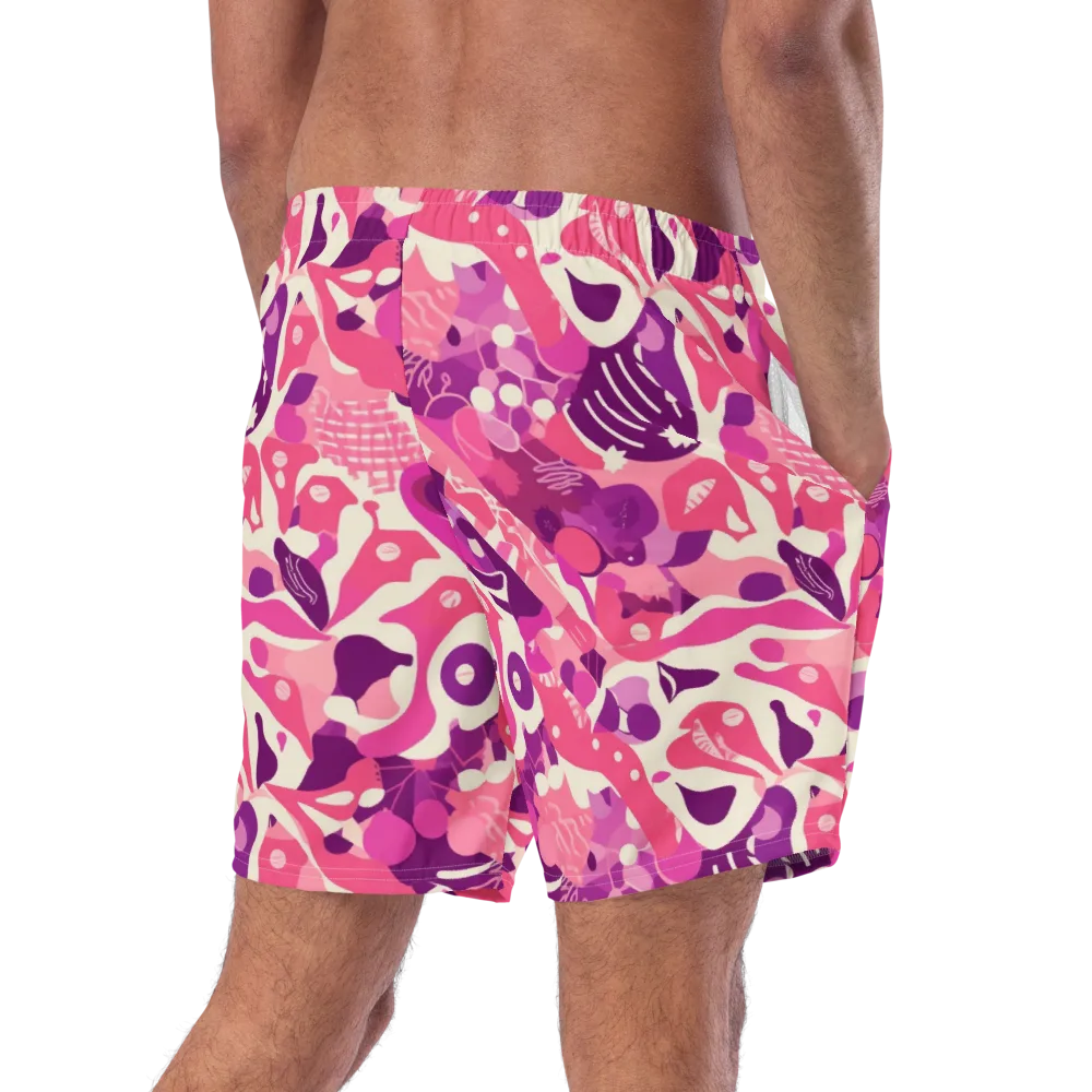 Pop Orchid on Swim Trunks — Right Back