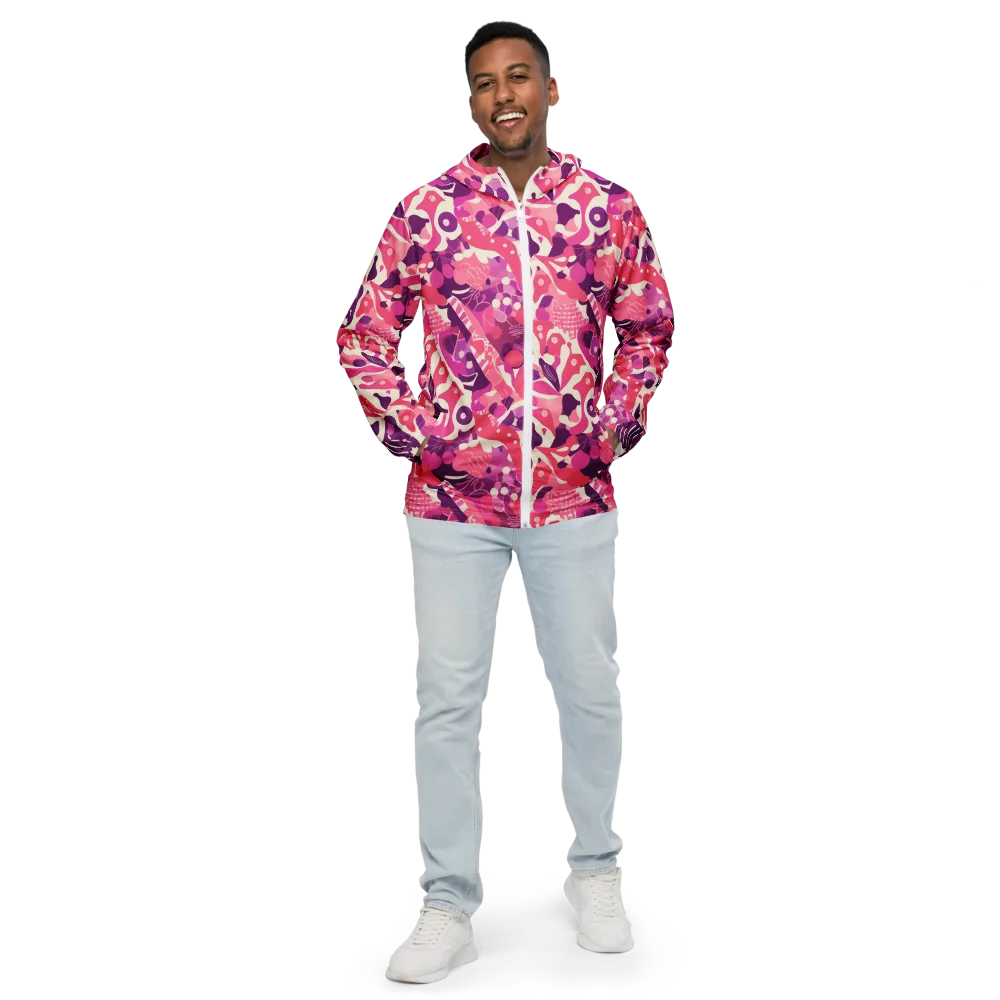 Pop Orchid on Men's Windbreaker — Front