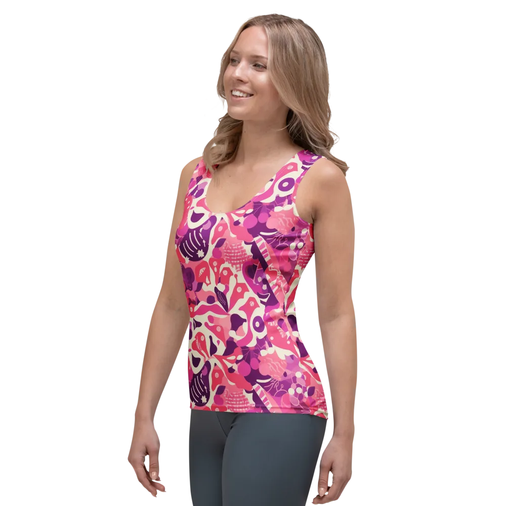 Pop Orchid on Women's Tank Top — Left Front