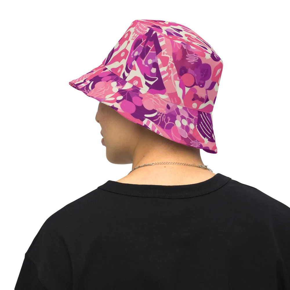 Pop Orchid on Reversible Bucket Hat — Back Inside