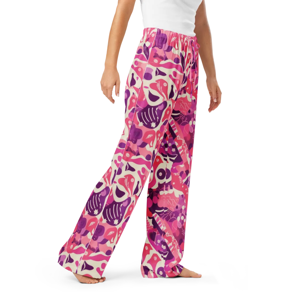 Pop Orchid on Women's Pajama Pants — Right Front