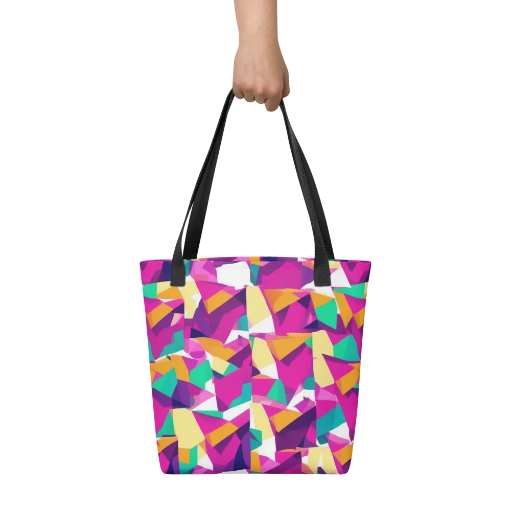 Magenta Geometry on Tote Bag — Front