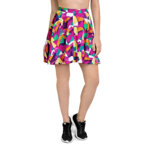 Magenta Geometry on a Skater Skirt