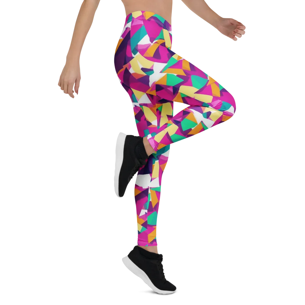 Magenta Geometry on Leggings — Right