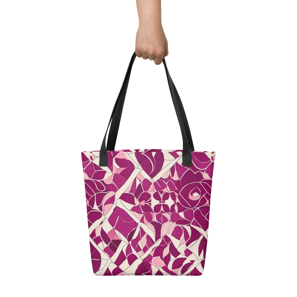 Magenta Mosaic on Tote Bag — Front
