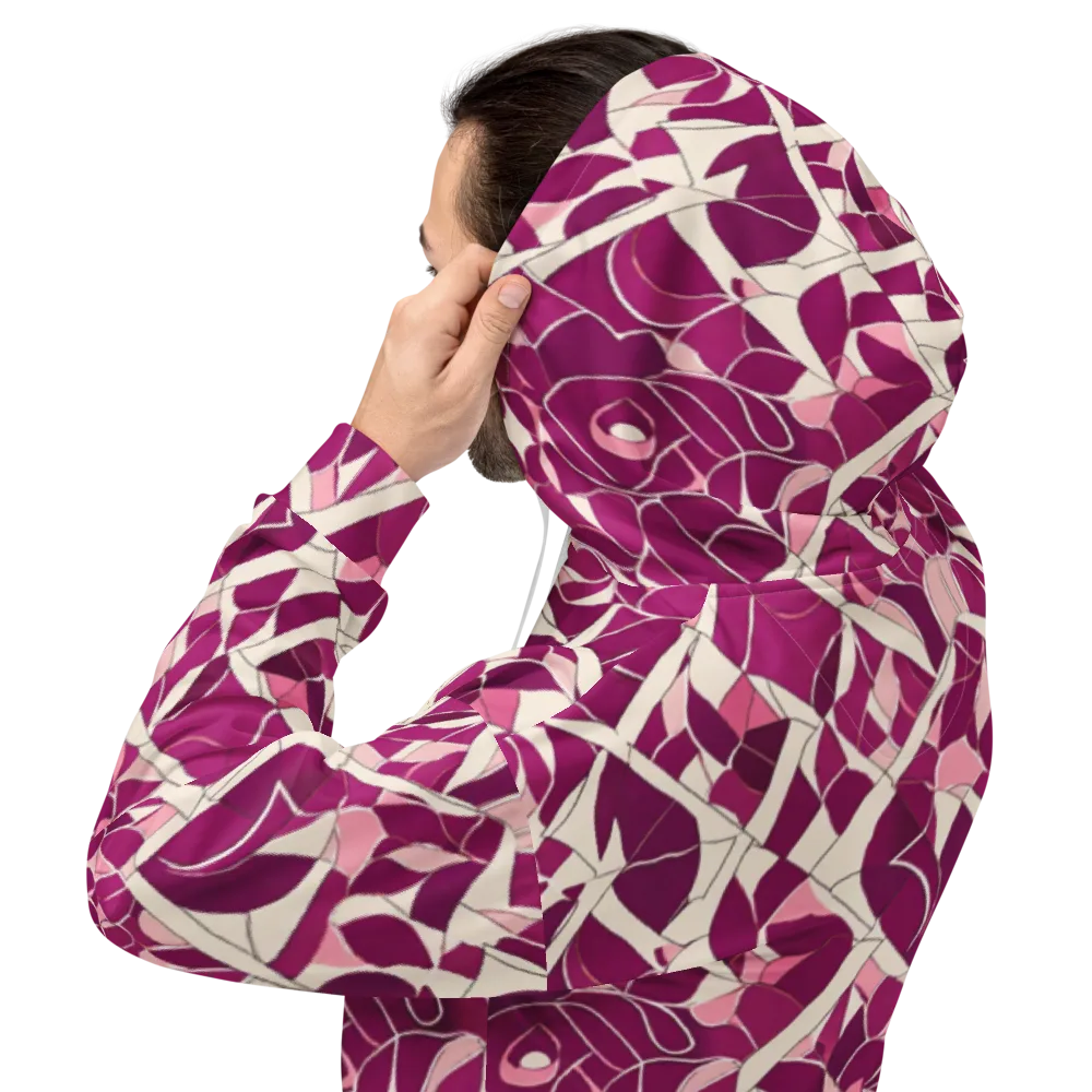 Magenta Mosaic on Hoodie — Back