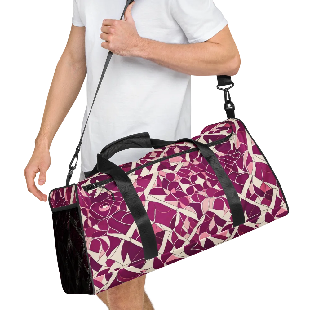 Magenta Mosaic on Duffle Bag — Right Front