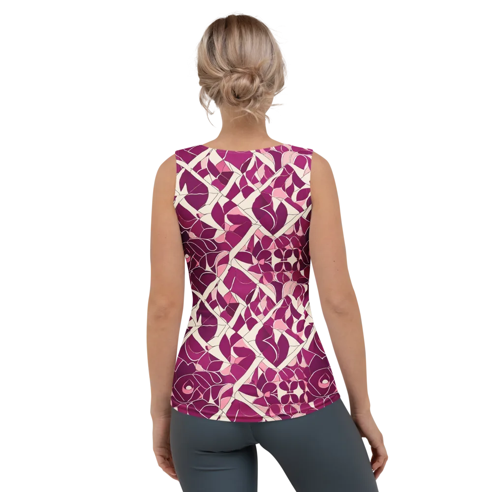 Magenta Mosaic on Women's Tank Top — Back