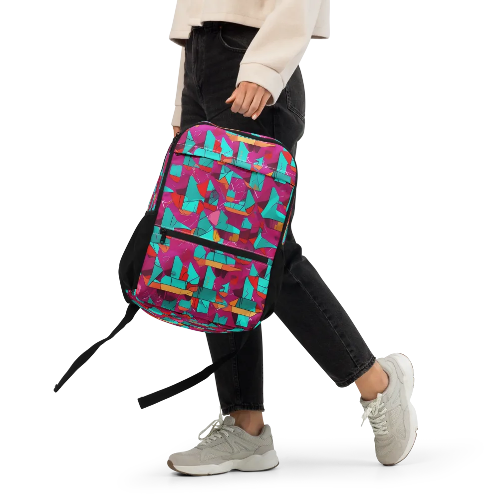 Neon Quilt on Utility Backpack — Front