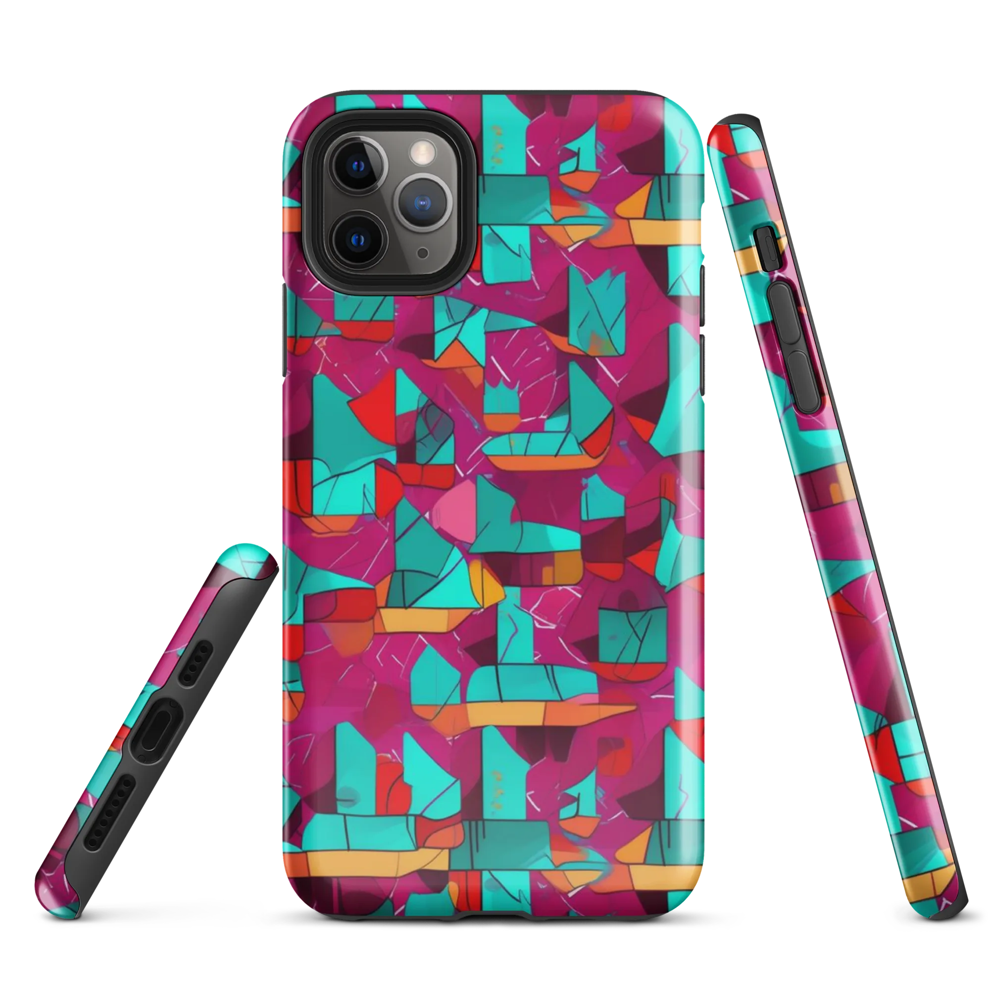 Neon Quilt on Tough Case for iPhone® — Front
