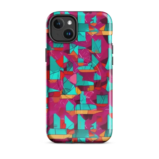 Neon Quilt on a MagSafe Tough Case for iPhone®
