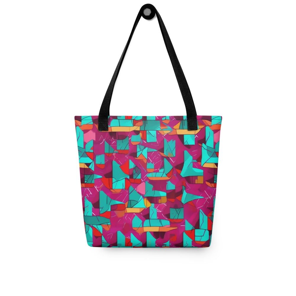 Neon Quilt on Tote Bag — Front