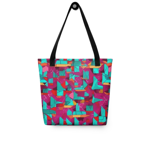 Neon Quilt on a Tote Bag