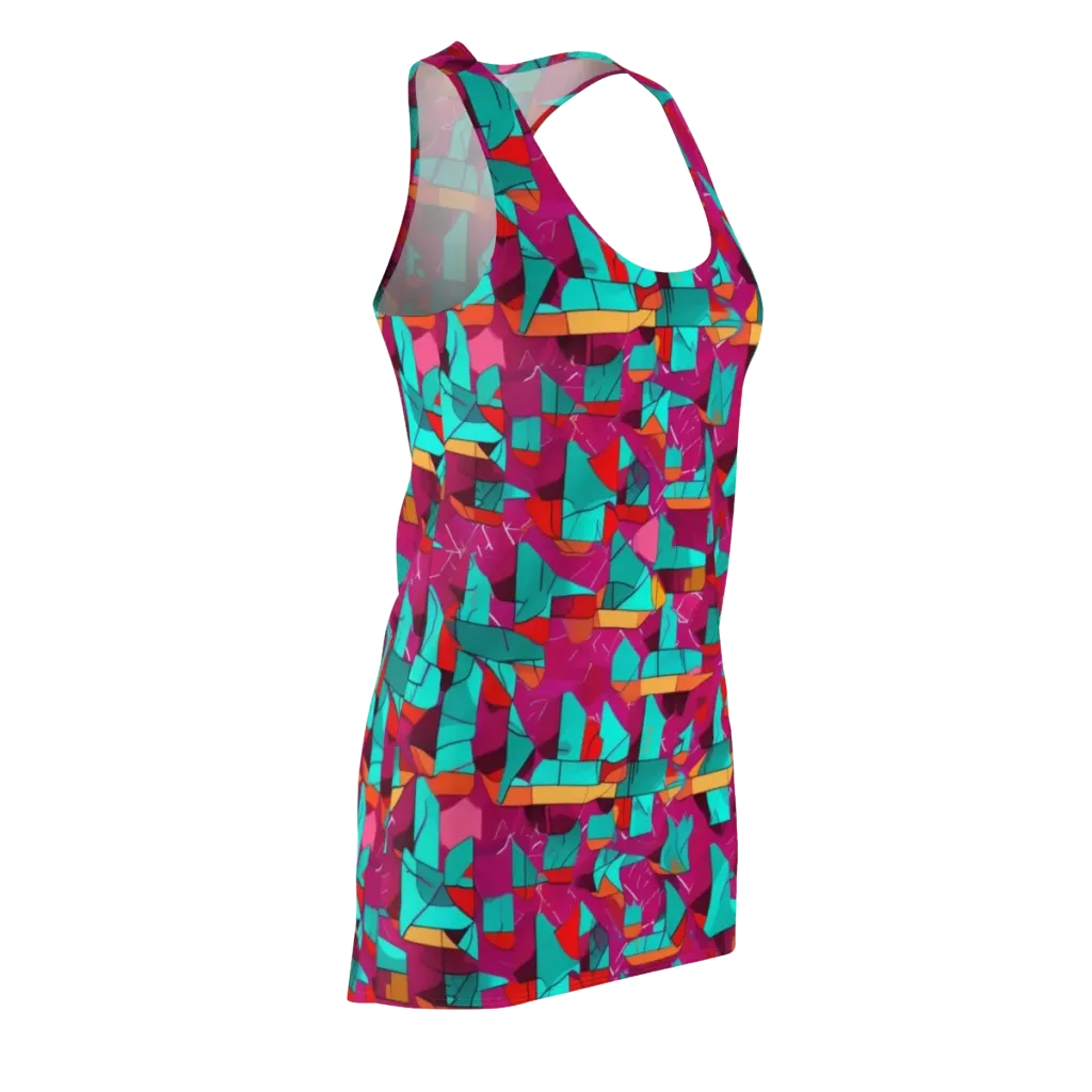 Neon Quilt on Racerback Dress — Front Side