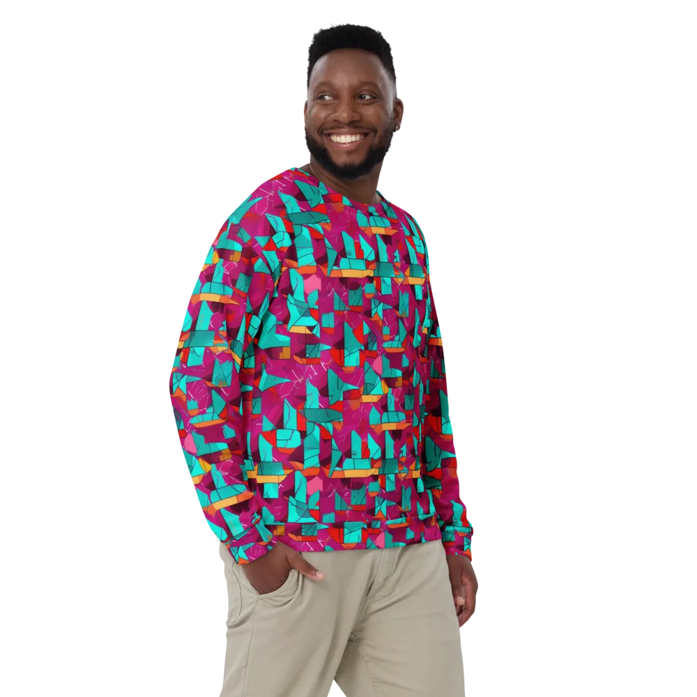 Neon Quilt on Sweatshirt — Front