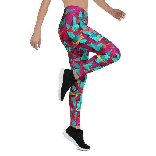 Neon Quilt on a Leggings