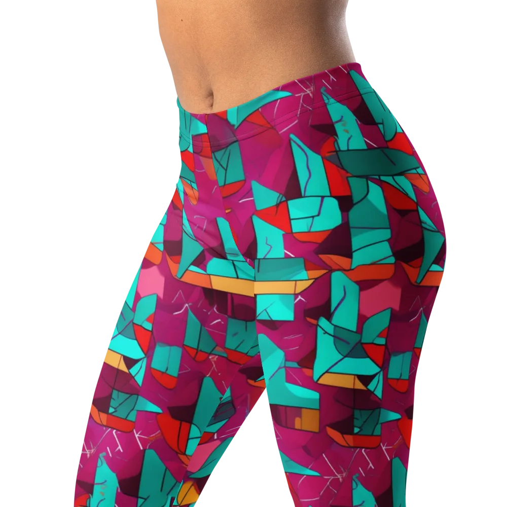 Neon Quilt on Leggings — Left Front