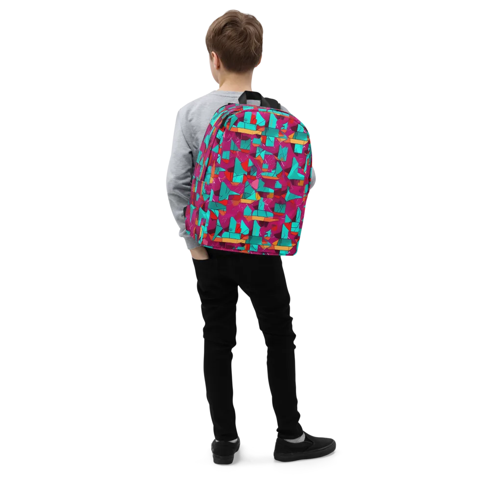 Neon Quilt on Minimalist Backpack — Right Front