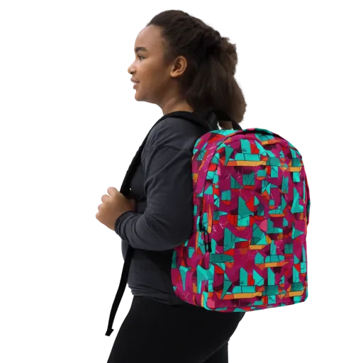 Neon Quilt on a Minimalist Backpack