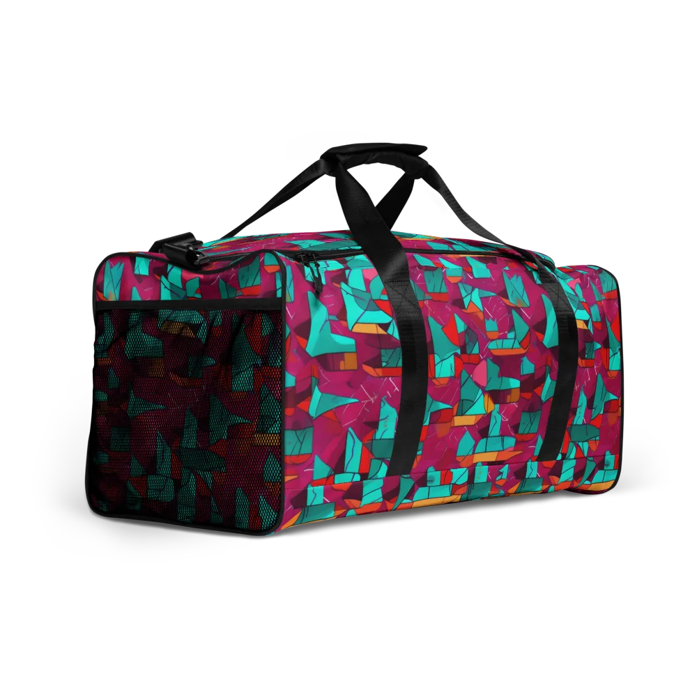 Neon Quilt on Duffle Bag — Right Front