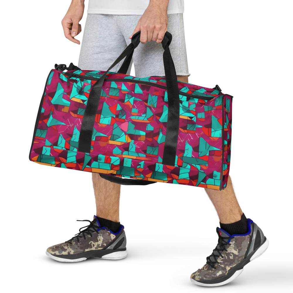 Neon Quilt on Duffle Bag — Front