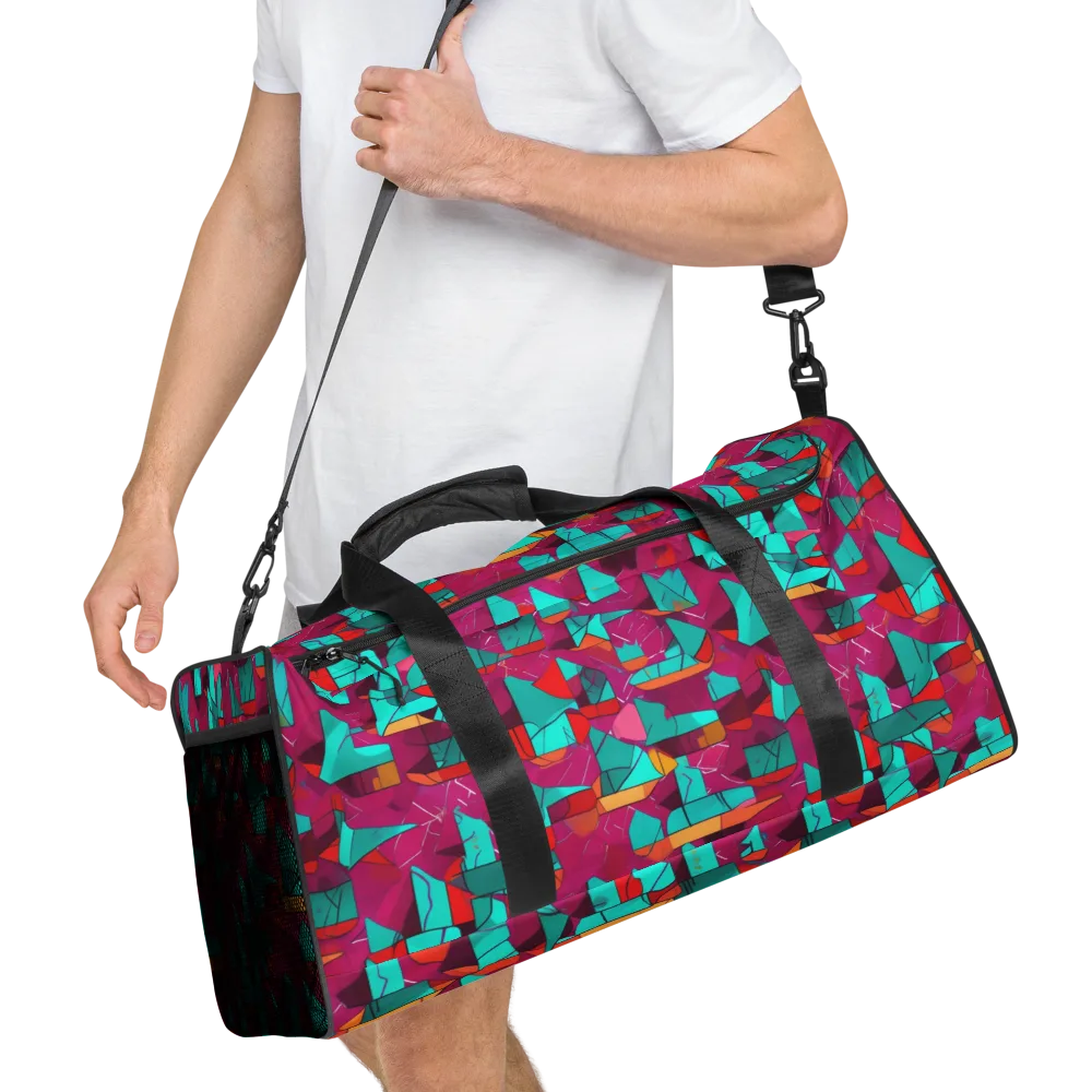 Neon Quilt on Duffle Bag — Right Front