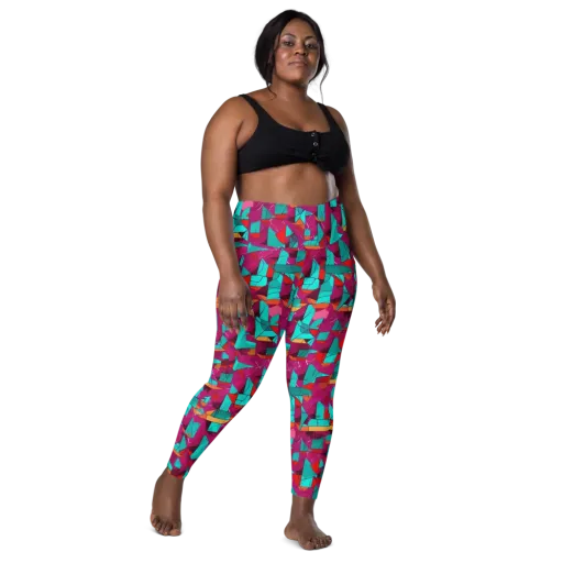 Neon Quilt on a Leggings with Pockets